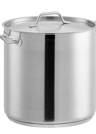 Heavy-Duty Stainless Steel Aluminum-Clad Stock Pot w/ Cover