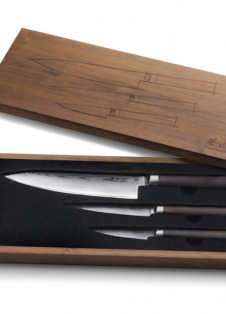 Haku 3pc Starter Set w/ Walnut Box