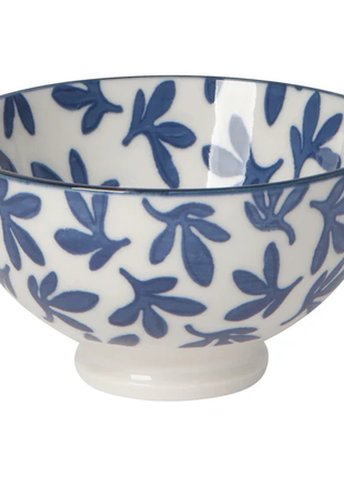 Now Designs Stamped Bowl Small 4in Blue Floral