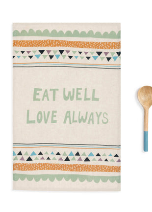 Towel & Utensil Set Eat Well IA