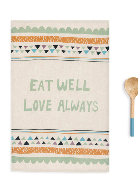Towel & Utensil Set Eat Well IA