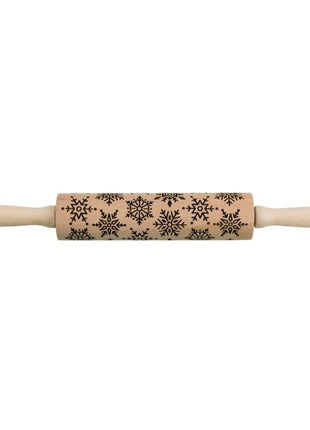 Snowflake Embossed Rolling Pin