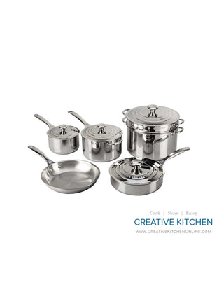 Signature Stainless Steel 10-Piece Cookware Set