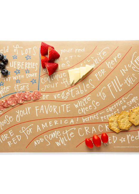 Charcuterie Cheat Sheet Flag