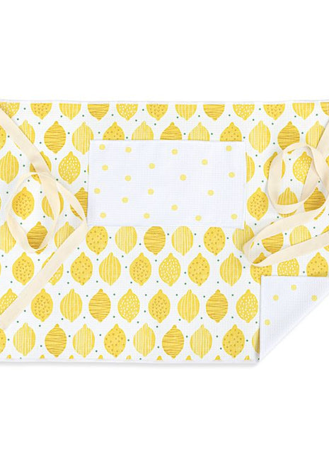 Absorbent Half Apron Lemons