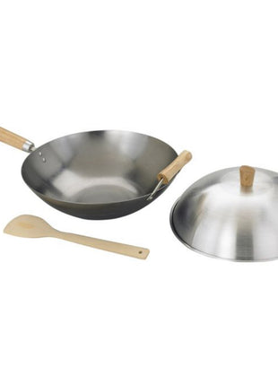 Carbon Steel Wok Set 14in