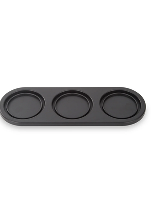 Trio Black Rounded Tray 3 Pods