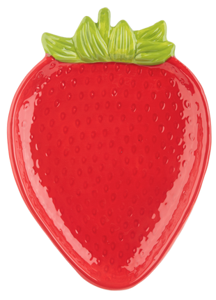 Strawberry Plate - Bright Red