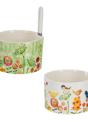 Snack Bowl w/Spreader Set