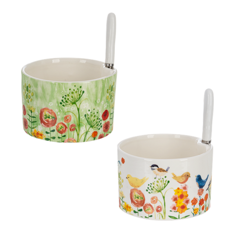 Snack Bowl w/Spreader Set