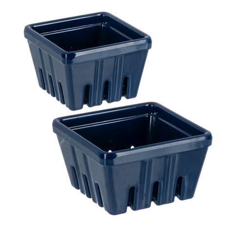 Nested Dark Blue Berry Containers (2 pc. set)