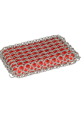 Red Chainmail Scrubbing Pad
