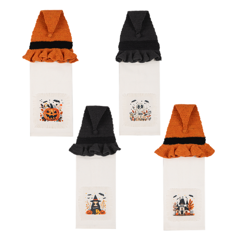Crochet Halloween Icon Tea Towel