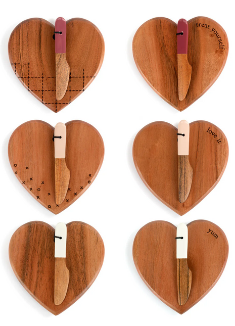 Mini Wood Heart Serving Board