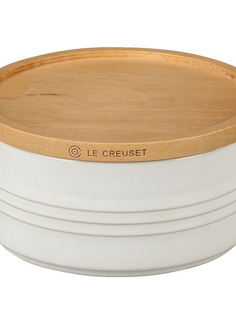 Canister w/ Wood Lid 23 Oz