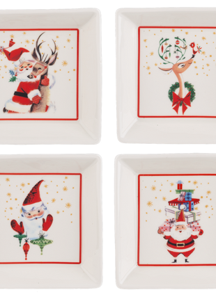 Retro Santa Snack Plate