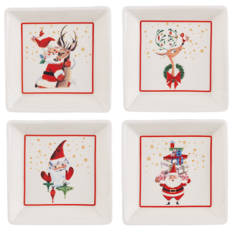 Retro Santa Snack Plate