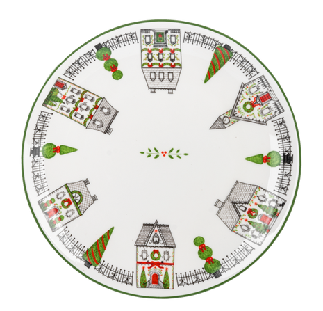 Holiday House Charger Plate
