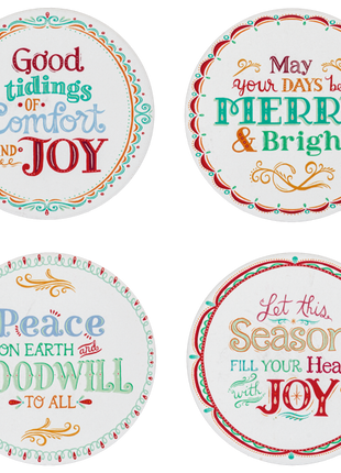 Holiday Message Coaster Set (4 pc. set)