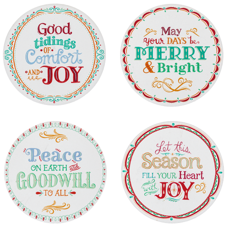 Holiday Message Coaster Set (4 pc. set)