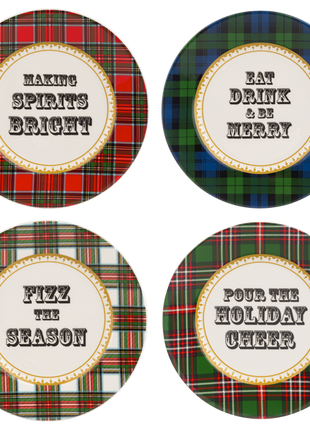 Holiday Message Snack Plate