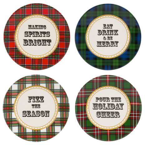 Holiday Message Snack Plate