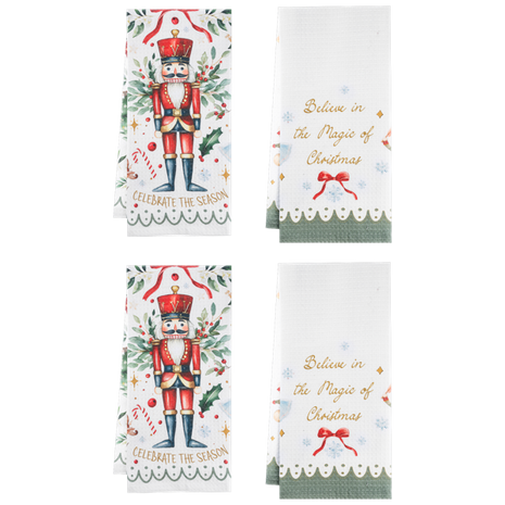 Nutcracker Fantasy Waffle Tea Towel