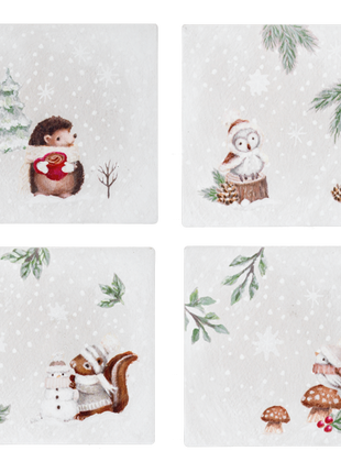 Playful Animal Coaster Set (4 pc. set)