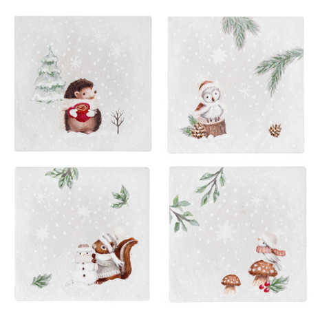 Playful Animal Coaster Set (4 pc. set)