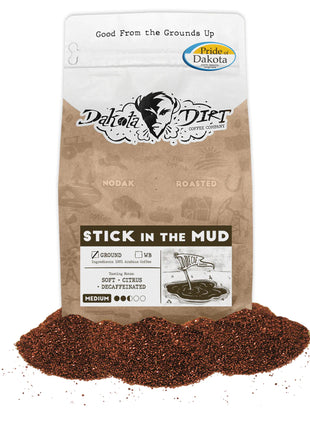 Stick in The Mud Medium Roast Decaf Whole Coffee Beans 12oz.