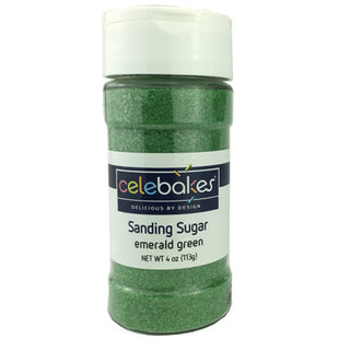 Celebakes Sanding Sugar 4oz Emerald Green