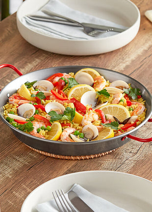 11 Polished Carbon Steel Paella Pan