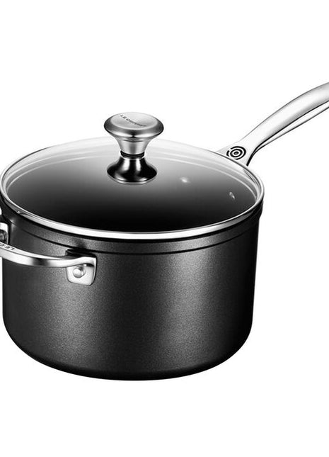 Toughened Nonstick Saucepan w/glass Lid Pro 4 qt