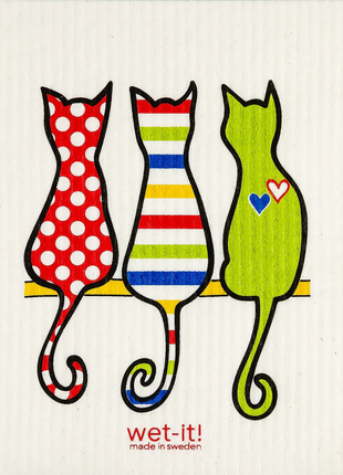 Swedish Dish Cloth Cat Lover