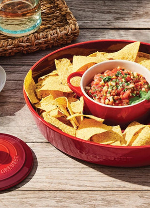 Oval Chip and Dip Platter 13 In
