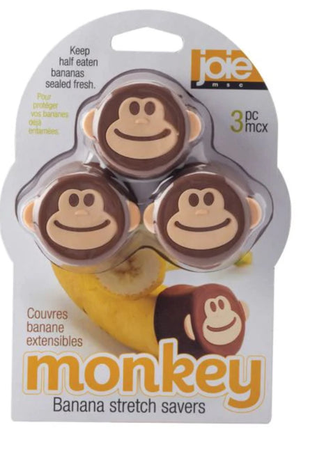 Joie Monkey Stretch Reusable Banana Covers, Set Of 3