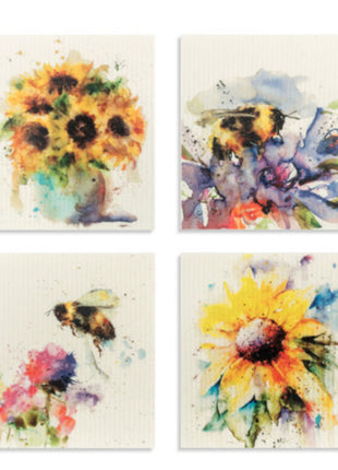 Swedish Dish Cloth Crouser Sunflower Single
