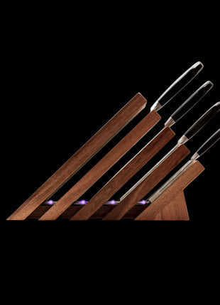 Next Level Magnetic Knife Block Acacia With Light