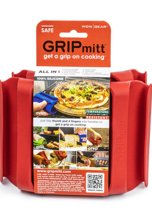 Silicone Gripmitt 2 Pk Red