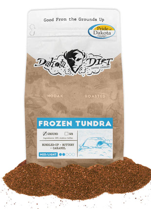 Frozen Tundra Medium/Light Roast Whole Coffee Beans 12oz.