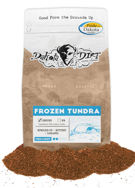 Frozen Tundra Medium/Light Roast Whole Coffee Beans 12oz.