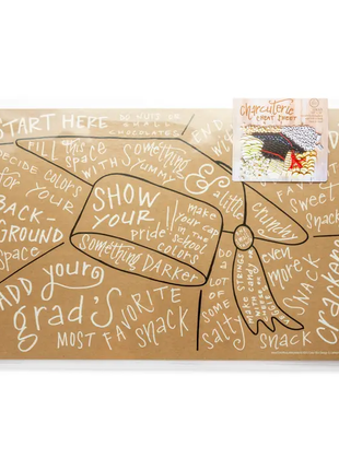Charcuterie Cheat Sheet Graduation Cap