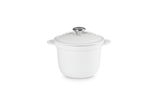 Traditional Round Rice Pot 2.25Qt White Signature