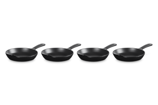 Mini Skillet 1/3 Qt Set of 4 Matte Black