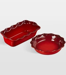 Heritage Fluted Pie and Fluted Loaf Dish