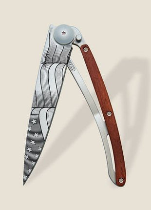 37g, Knife Stars and Stripes Coral Wood, Grey
