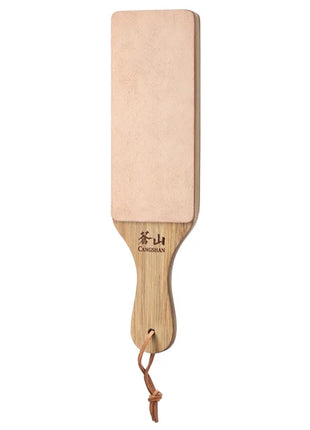2 sided Leather Paddle Strop