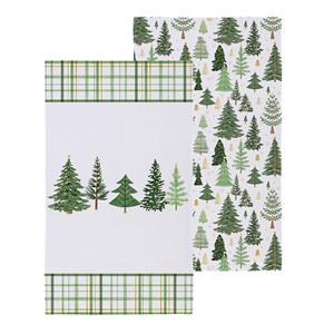 Quick Dry Waffle Towel  Forest Trees