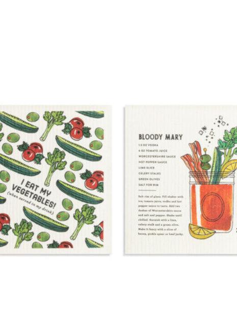 Swedish Dish Cloth Bloody Mary Single