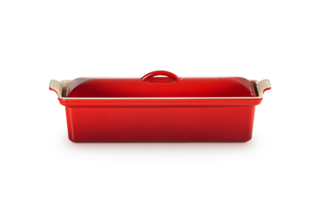 Traditional Rectangular Terrine 2Qt Cerise